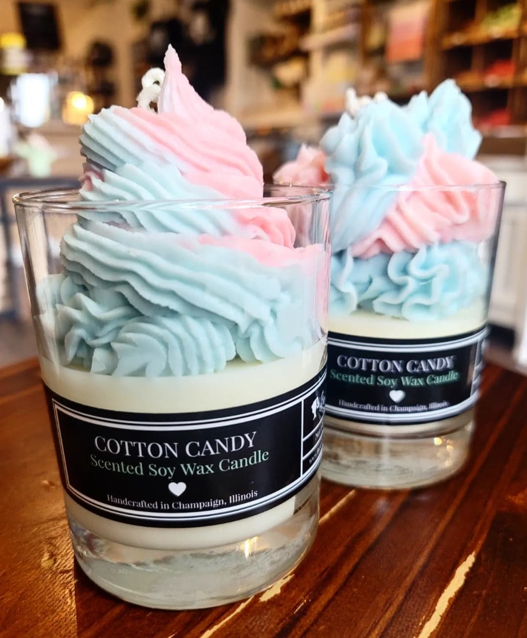 Cotton Candy Scented Soy Wax Candle